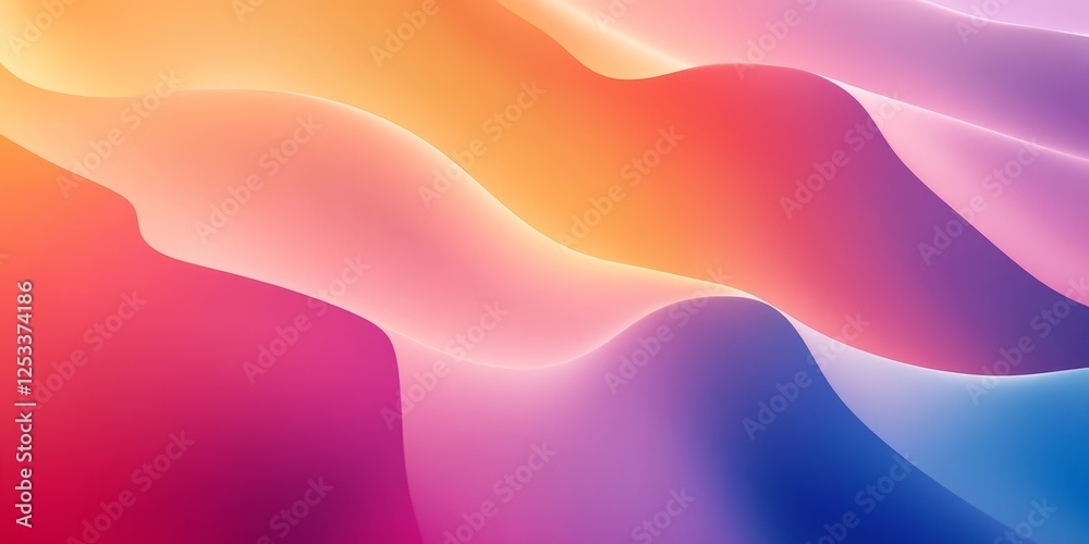 Aufkleber abstract visual with smooth gradients that highlight the seamless and gradual color transitions, creating a rich and soothing background with a sophisticated and modern t