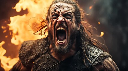 viking nordic barbarian warrior battle - Powered by Adobe