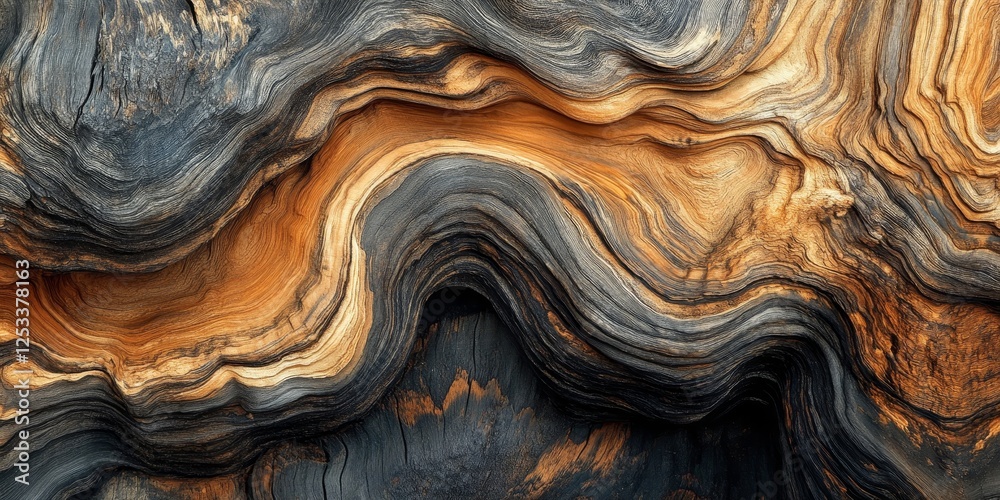 Aufkleber abstract visual with nature textures that highlight the beauty of natural surfaces, blending various