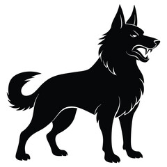 vector illustration of a dog