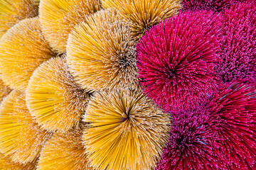 Close-up of drying incense sticks
