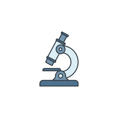 Microscope icon symbol vector illustration isolated on white background
