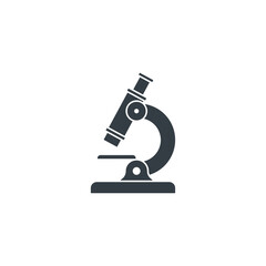 Microscope icon symbol vector illustration isolated on white background