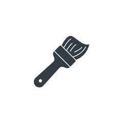 Paintbrush icon symbol vector illustration isolated on white background