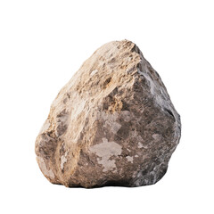 a large rock with a white background