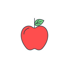 Apple icon symbol vector illustration isolated on white background