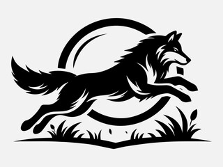 Wolf Silhouette Vector Illustration
