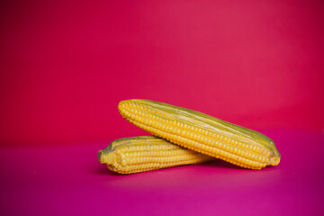 Cobs of corn on a beautiful background
