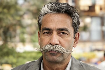 Fototapeta premium Dapper Turkish Gentleman with Impressive Mustache