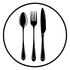 Amazing knife, spoon, and fork Image graphic icon logo design abstract concept vector stock. Can be used as a symbol related to food or tools.