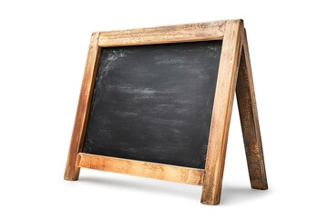 Rustic A-Frame Chalkboard Sign: Wooden Texture, Vintage Charm, Perfect for Rustic Weddings, Farmhouse Decor, Coffee Shop Menu Boards, Blackboard, Message Board, Announcement Sign, Blank, Empty, Brown,