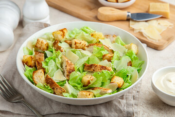 Caesar salad with grlled chicken