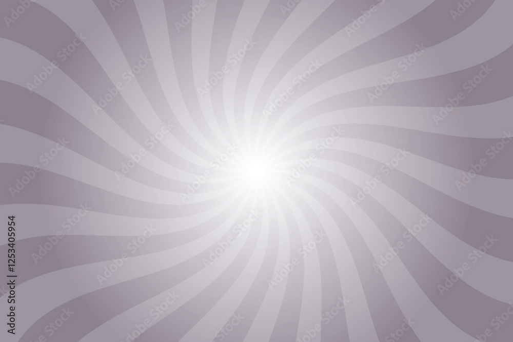 Aufkleber rocket metallic gray background with white sun ray. swirl sun ray lines starburst. abstract texture 