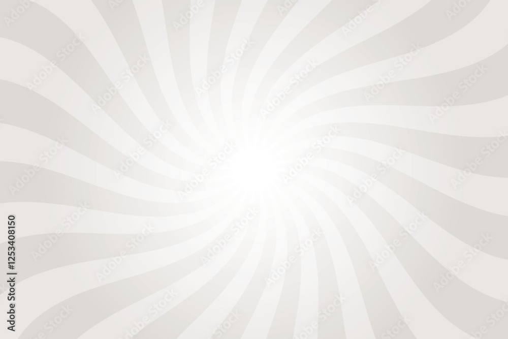 Poster gray background with white sun ray. swirl sun ray lines starburst. abstract texture with light of su