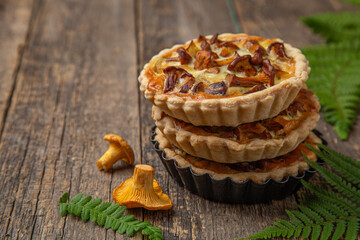 savory chanterelle mushroom tartlets