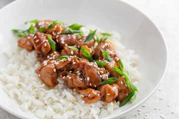 teriyaki chicken with rice