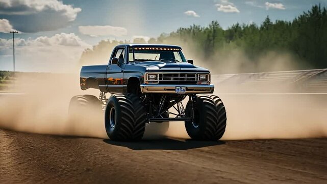 Monster truck exhibition.