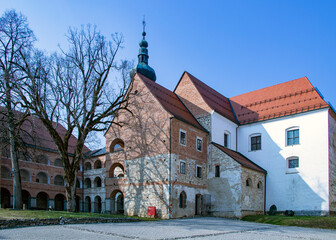 Fototapeta premium Church in monastery at Kostanjevica, Slovenia