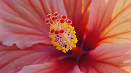 Hibiscus Flower Close-Up 