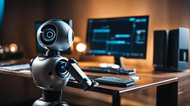 AI chatbot on a computer.