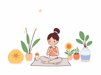 Wellness and Self-Care Lifestyle Illustrations