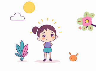 Positive Mindset and Wellness Vector Graphics