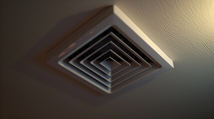 closeup image of an air vent in the ceiling. natural light and simple.