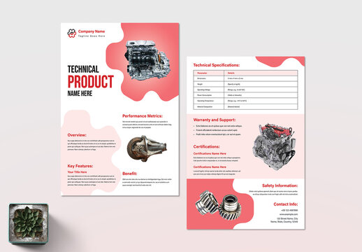 Technical Product Data Sheet Layout
