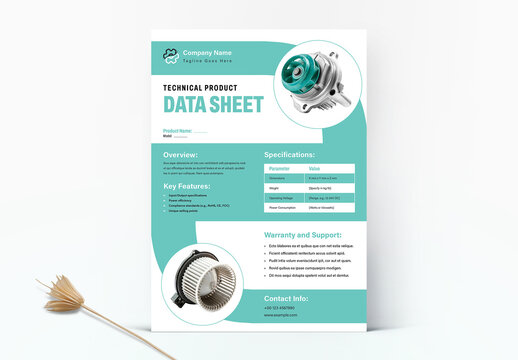 Technical Product Data Sheet Layout