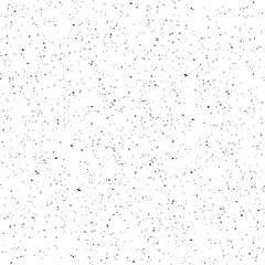 Snow, stars, twinkling lights, rain drops on black background. Abstract vector noise. Small particles of debris and dust. Distressed uneven grunge texture overlay.