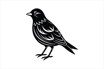 Obraz premium bird vector, icon vector illustration, bird silhouette of a bird isolated on a white background, eps, png, svg, vector,