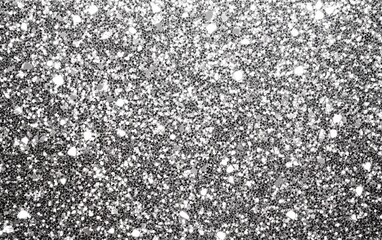 Luxury silver glitter sparkling background with shiny metallic texture and elegant radiant glow for chic modern abstract artistic decorative design