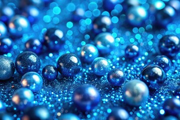Indigo slime background with small blue spheres and glitter, cosmic, sparkles, purple, galaxy
