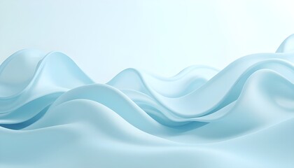 Fototapeta premium aqua blue smooth waves 