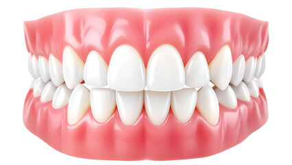 Obraz premium 3D Rendering of Human Teeth and Gums