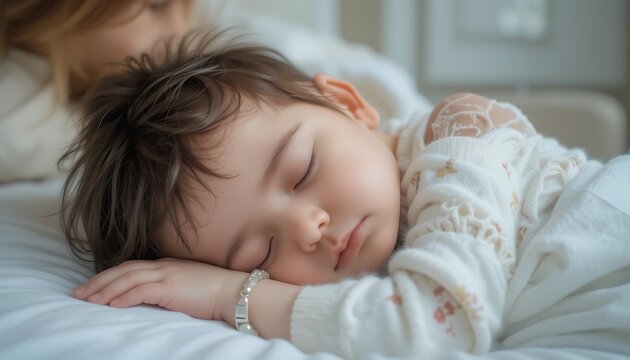 Sleeping Baby With A Peaceful Expression