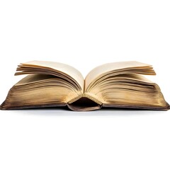 Open Antique Book Pages, Vintage Literature, Aged Paper Texture