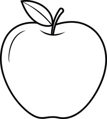 vector illustration of an apple