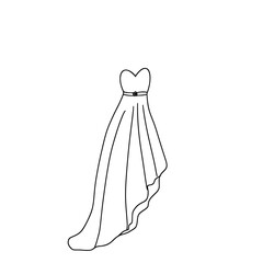 white wedding dress
