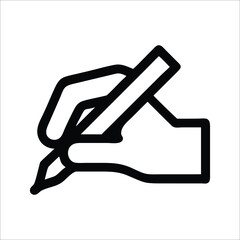 Close-Up of Hand Writing with a Pen on Paper  
