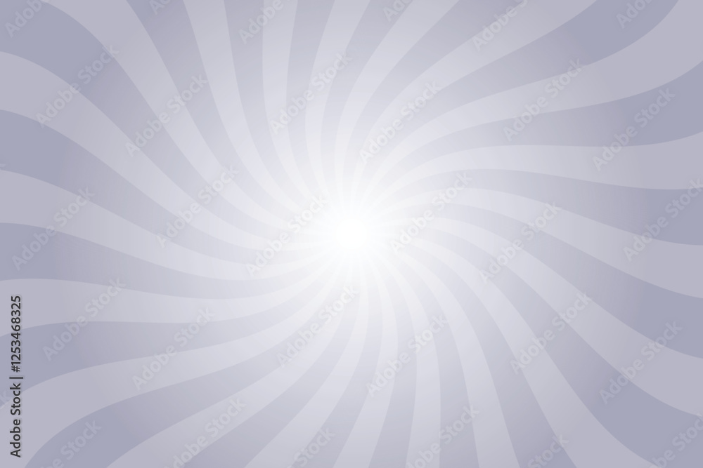 Poster purple gray background with white sun ray. swirl sun ray lines starburst. abstract texture with ligh