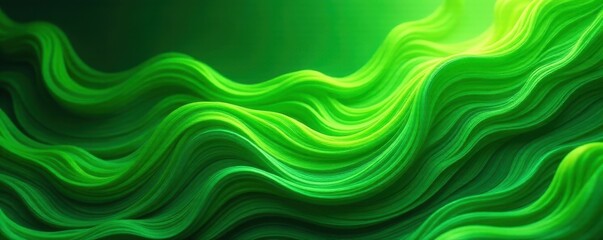 Intricate swirling green organic lines, vibrant & flowing , elegant, wallpaper, art