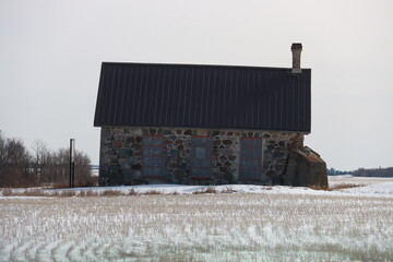Winter Saskatchewan Scenery with animals, frost, fog, abandoned places, churches and more.