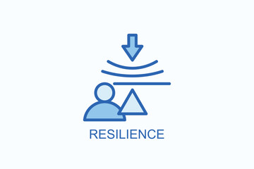Fototapeta premium Resilience Icon Or Logo Isolated Illustration