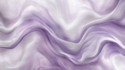 Obraz premium Abstract Lavender and White Swirling Waves Design