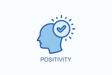 Positivity Icon Or Logo Isolated Illustration