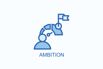 Ambition Icon Or Logo Isolated Illustration