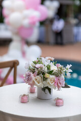 Baby shower table setting