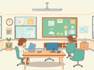 Virtual Classroom with E-learning Tools