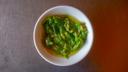 Green Chili Sambal – Traditional Spicy Condiment